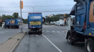 Driving a Garbage Truck Brampton  Mississauga POV [upl. by Hogarth]