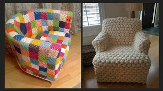 Beautiful amp new crochet knitting sofa covers  crochet couch and sofa covers [upl. by Justen]