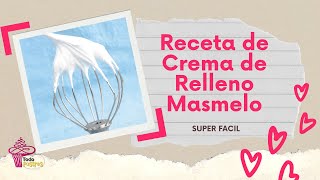 La mejor Crema de Masmelo para rellenar Pasteles super fácil [upl. by Ultann]