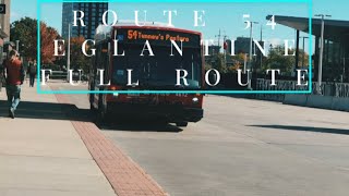 OCTranspo 54 Eglantine 4612 2019 NovaBus LFS [upl. by Gibe]