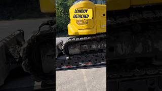 Lowboy Trailer Detached For Unload shorts [upl. by Nabru]