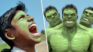 Hollywood Hulk Transformation In Real life 8  hulk hulktransformation [upl. by Aerdnaeel]