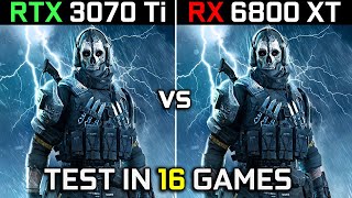 RTX 3070 Ti vs RX 6800 XT  Test in 16 Games  1440p amp 2160p  How Big Is The Difference  2023 [upl. by Zins]