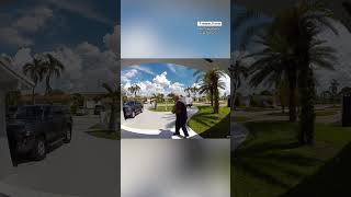 FedEx worker stops suspected porch pirate in Florida shorts [upl. by Josepha638]