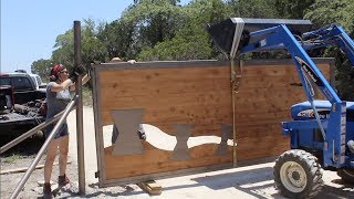 Installing Two Giant Property Gates [upl. by Hamil]