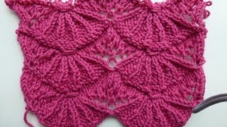 Knit with eliZZZa  Knitting Stitch quotBears Pawsquot  Video 01  Lace Stitch [upl. by Ylrebma530]