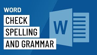 Word 2016 Check Spelling and Grammar [upl. by Akitan]