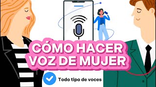 Cambiar voz de hombre a mujer👏Mejor modulador de voz mujer👏 [upl. by Lleinnad]