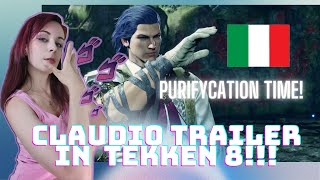 ARRIVEDERCI ITS FOR REAL CLAUDIO SERAFINO JOINS TEKKEN 8 TRAILER REACTION [upl. by Akinirt998]