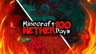 I Tried Surviving 100 Days in The NETHER [upl. by Hplar]