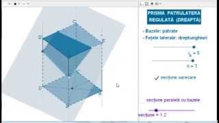 Secțiuni în prisma patrulateră regulată [upl. by Vassell546]