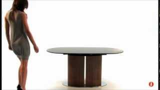 Calligaris Odyssey glass extension dining table [upl. by Werdnael]