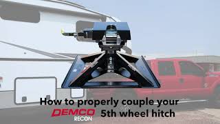 How to Properly Couple Your Demco Recon 5th Wheel Hitch [upl. by Kiri]