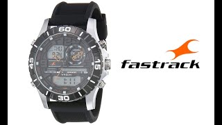 Fastrack  AnalogDigital Mens Watch  NM38035SP03  NL38035SP03 fastrack watches smartwatches [upl. by Inahteb]