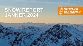 Snow Report Jänner 2024  Stubaier Gletscher [upl. by Adnirod]