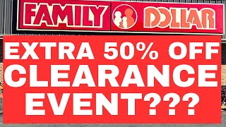 🤔ADDITIONAL 50 OFF CLEARANCE EVENT  FAMILY DOLLAR  08300901 [upl. by Attennaj]