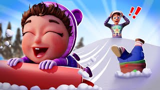 Going Sledding  Winter Kids Songs  Joy Joy World [upl. by Emogene]