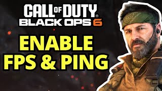 How To Enable FPS amp Ping Counter in COD Black OPS 6 [upl. by Nohsyt]