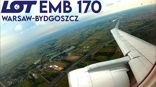 Full Flight  LOT Polish Airlines  Embraer 170  WarsawBydgoszcz  LOT3993 27K [upl. by Three]