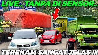 LIVE TEREKAM SANGAT JELAS  Kejadian 2 Truk Hino Muatan Batubara Di Turunan Rawan Kecelakaan [upl. by Dewie]