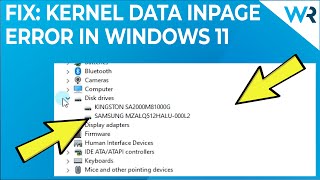 FIX KERNEL DATA INPAGE ERROR in Windows 11 [upl. by Amyas850]