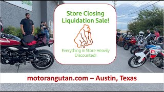 Motorangutan Store Closing Final Bike Meet Up Austin Texas [upl. by Kciremed]