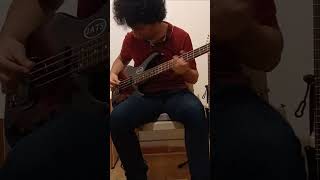 Ray Parker Jr  Ghostbusters bass cover by JATS shorts [upl. by Otes608]