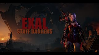 TL Exal  StaffDaggers PvP montage [upl. by Esorbma]