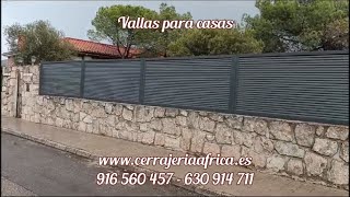 ▷ Vallas modernas para casas ☎ 916 560 457 · Cerrajería Africa [upl. by Nemraciram778]