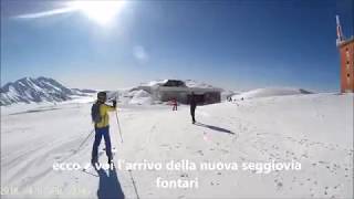 Campo Imperatore 2018 sciare a Pasquetta con vista sul mare [upl. by Kelley376]