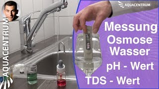 Osmose Anlage mit einstellbarem pHWert  Messung Leitwert pH Wert Mineralien Wasserstoffgehalt [upl. by Haraj]