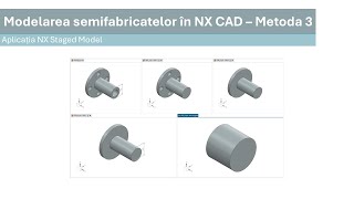 Modelarea semifabricatelor în NX CAD  Aplicația dedicată Staged Model [upl. by Viva728]