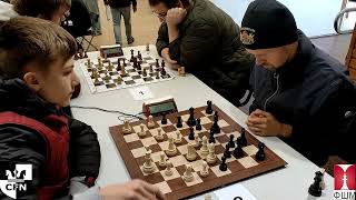 CFN FCM CM A Bardyk 2123 vs GM S Novikov 2300 Chess Fight Night Blitz [upl. by Enymzaj]