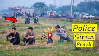 Fake Police Siren Prank  LockDown Time Police Siren Prank on Public Reaction [upl. by Radnaskela]