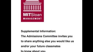 The MBA Admissions Committee invites you to share anything else supplementalessays VincePrep [upl. by Franny998]