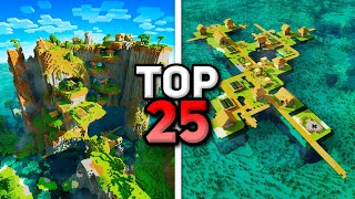 TOP 25 BEST NEW VILLAGE SEEDS For MINECRAFT 121 Minecraft Bedrock Edition Seeds [upl. by Iblehs]