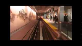 Detroit People Mover  Greektown Casino Station [upl. by Ahselaf]