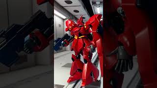 AIでHGUC サザビーを歩かせてお腹のメガ粒子砲を打ってみた gunpla 逆襲のシャア ガンダム gundam ai ai生成 hguc gundamuc [upl. by Adranoel]