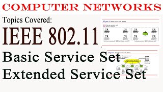 IEEE 80211  BSS  AP  ESS  WLAN Standards  GiriRaj Talks [upl. by Janus692]