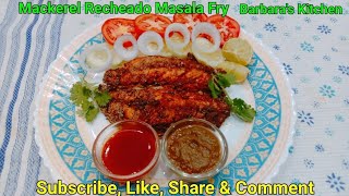 Mackerel Recheado Masala Fry food fish fishfry youtube seafood homemade [upl. by Nylrahs513]