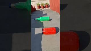 Red Vs Green Breaking glass bottles Crushing Crunchy amp Soft things shorts asmrsounds satisfying [upl. by Ellehsim]