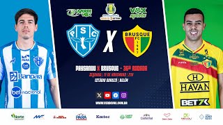 PAYSANDÚ X BRUSQUE  SC  CURUZÚ  36ª RODADA  BRASILEIRÃO SÉRIE B  2024 [upl. by Rem793]