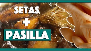 Setas en chile pasilla  Buen Apetito Comida Vegan México [upl. by Nesilla]