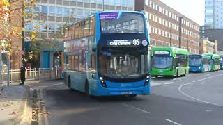 FestiveMix Day 3 Buses At Leicester Haymarket Bus Station 281123 [upl. by Mercier527]