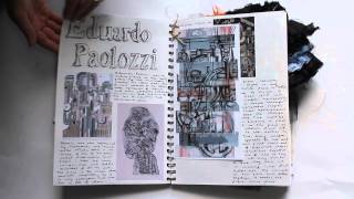 A2 Textiles Sketchbook [upl. by Pulchia]