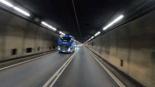 Scenic Drive Through the Gotthard Road Tunnel 17km in Switzerland  2023  4k [upl. by Anivad]