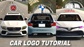 How to Make BMW MercedesBenz and Toyota Car Logos in Car Parking [upl. by Liliane]