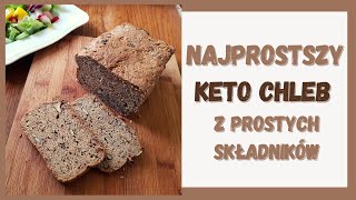 NAJPROSTSZY KETO CHLEB z siemienia lnianego 🍞 PROSTY KETO CHLEB chleb bez glutenu [upl. by Leahcam]