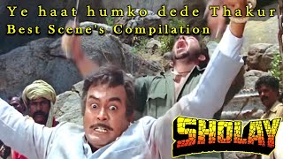 Best Scenes Compilation From Sholay Hindi Movie [upl. by Eisor318]