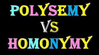 Polysemy vs Homonymy Related Meaning Unrelated Meanings Related and Unrelated Senses lexical [upl. by Frum]